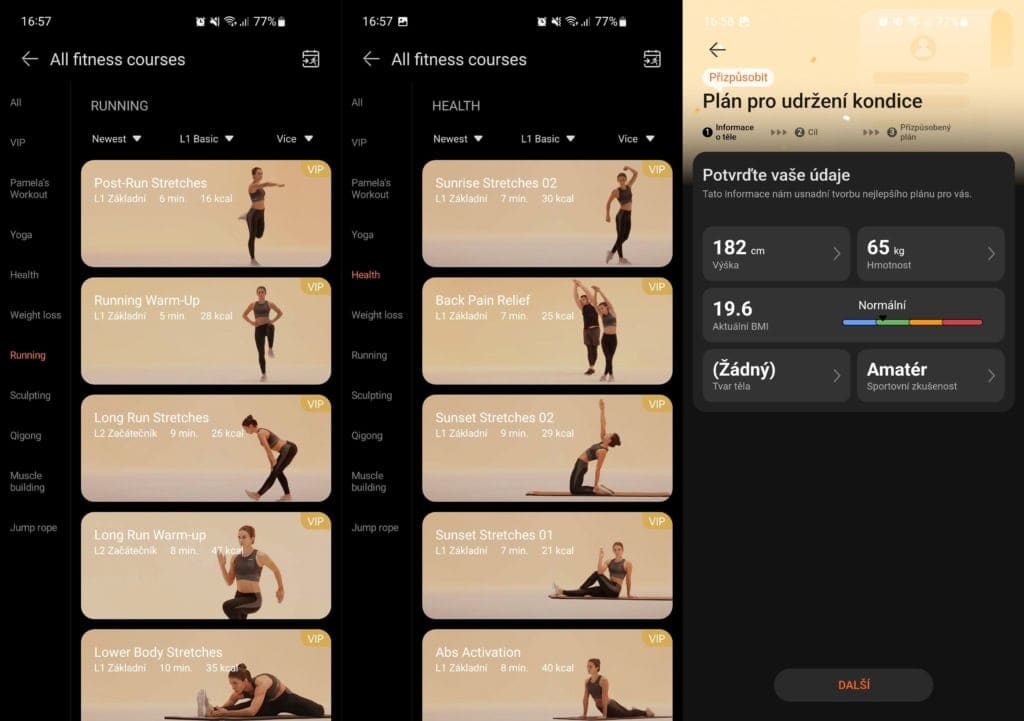 Huawei Health  bietet erweiterte Pläne und Kurse